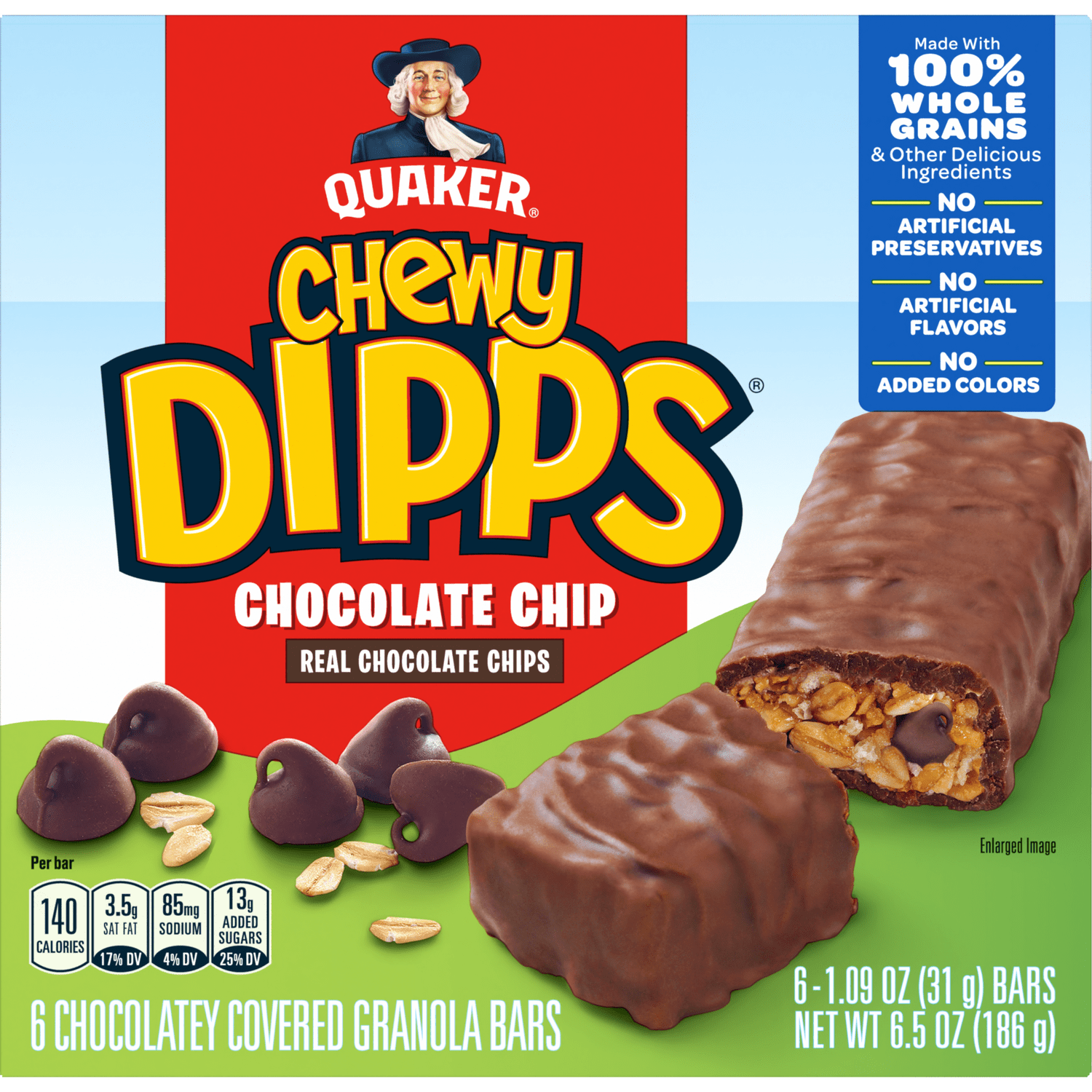 Quaker® Chewy Dipps Granola Bars - Chocolate Chip package