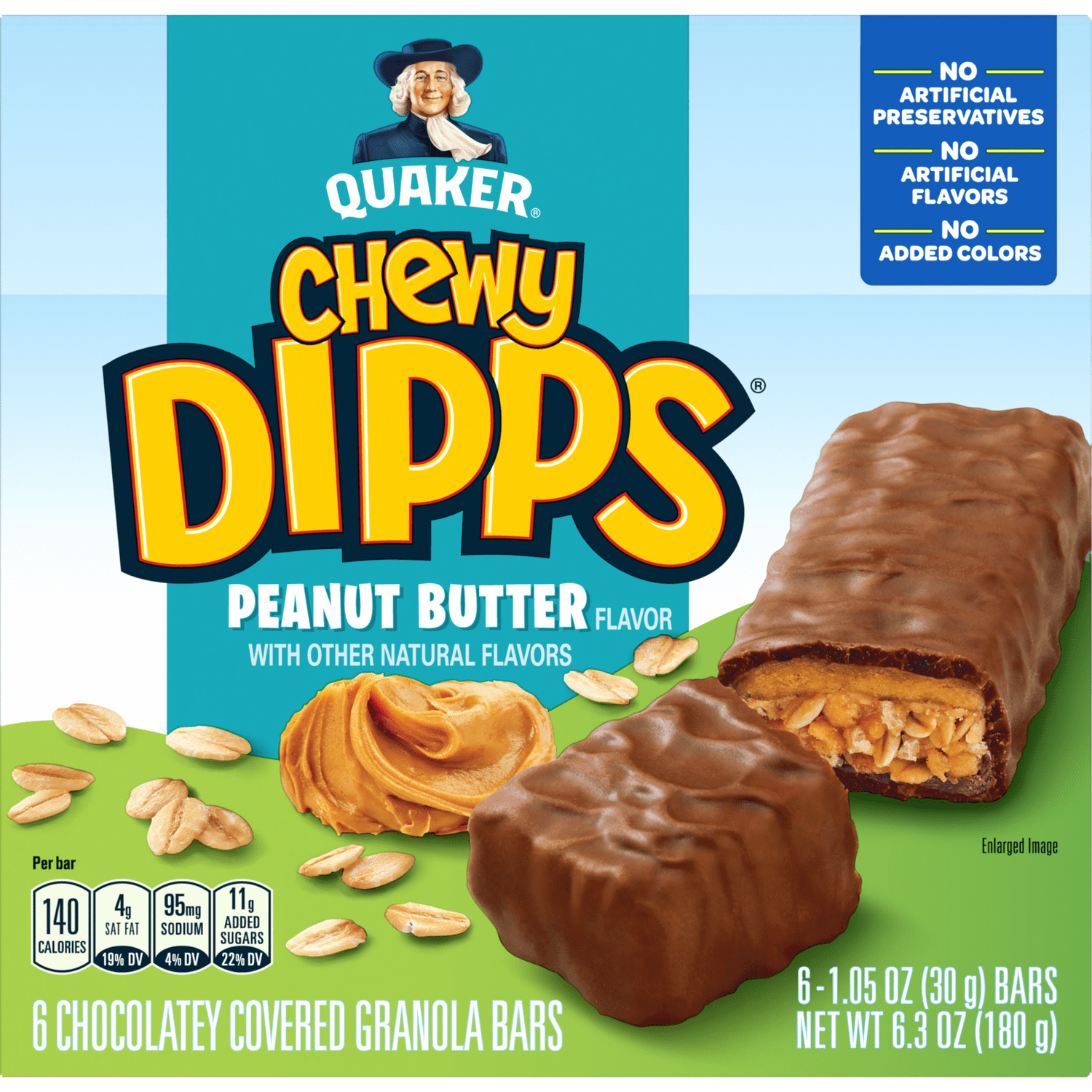 Quaker® Chewy Dipps Granola Bars - Peanut Butter