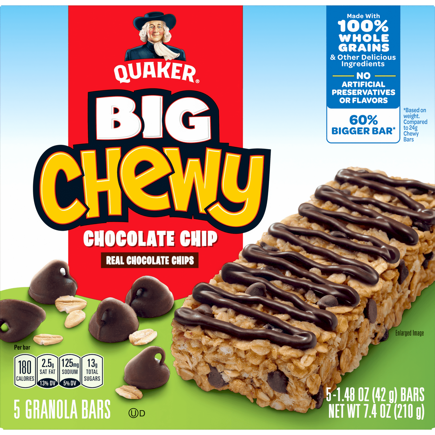 Quaker® Big Chewy® Granola Bars - Chocolate Chip