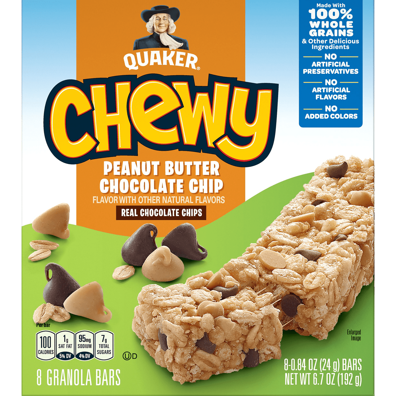 Quaker® Chewy Granola Bars - Peanut Butter Chocolate Chip