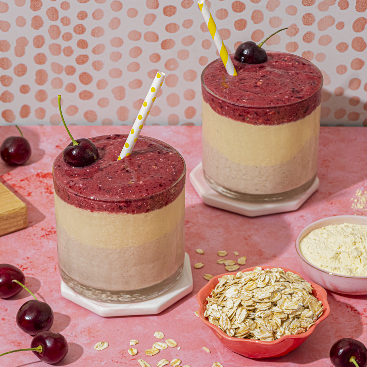 Cherry Cheesecake Smoothie Recipe | Quaker Oats