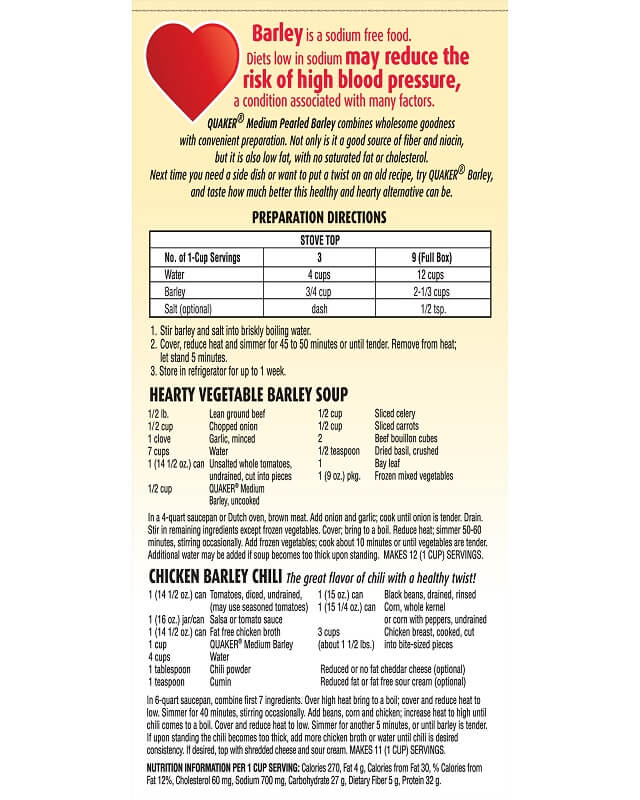 Medium Barley | Quaker Oats