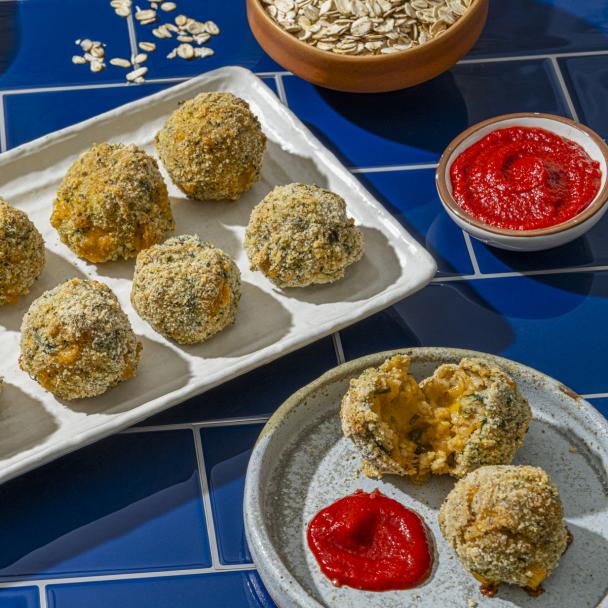 Recipe Quaker® Oats Spinach Cheese Balls